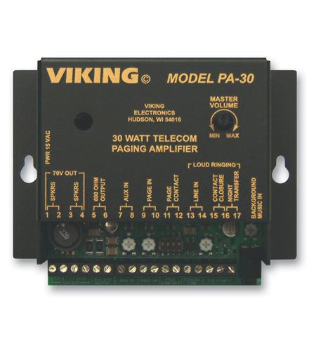 (image for) Viking 30 Watt Telecom Pagin Amp